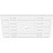 Ekena Millwork Beaux Architectural Grade PVC Ceiling Medallion, 40"W x 26 5/8"H x 3"ID x 14"C x 1"P, One-Piece CMP40X26BX-03000 - alternate 4